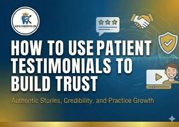 text base image where os written "How to Use Patient Testimonials to Build Trust"